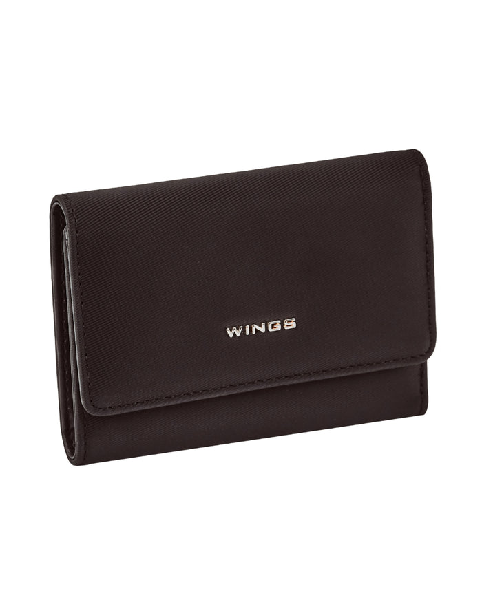 WINGS WILLOW women's wallet small elegant BLACK