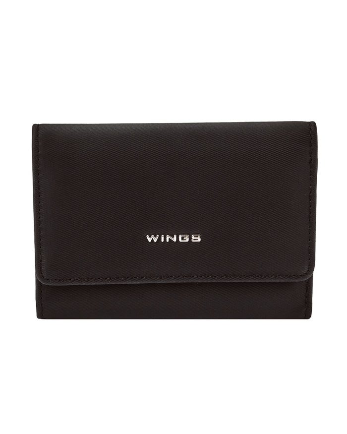 WINGS WILLOW women's wallet small elegant BLACK