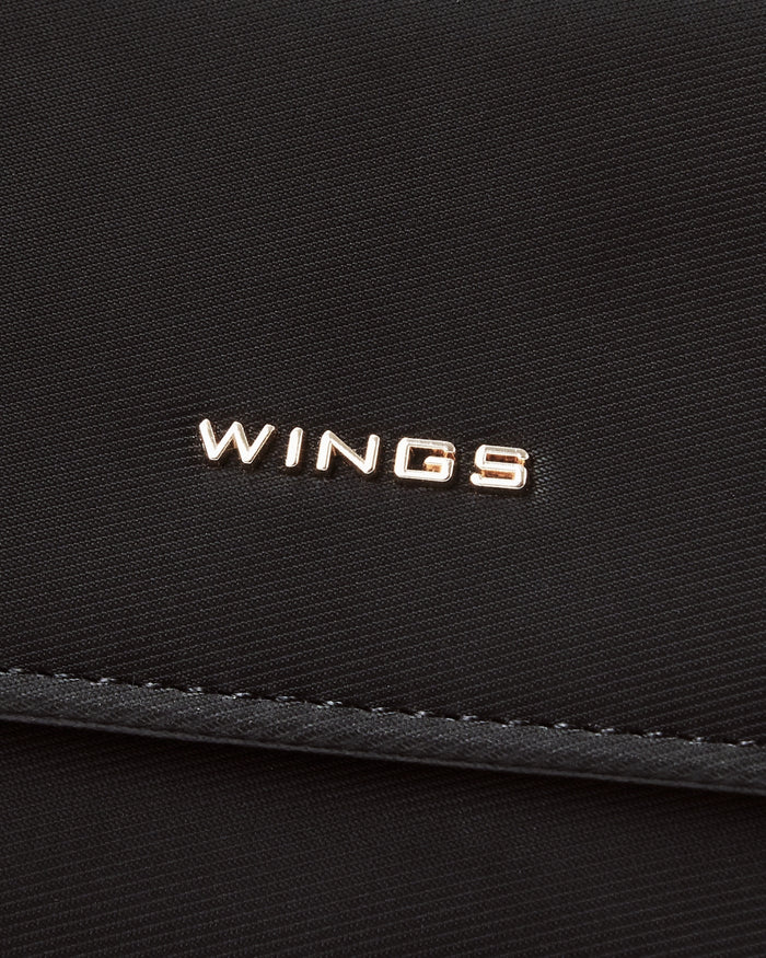WINGS WILLOW women's wallet small elegant BLACK