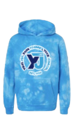YJ  Tie-Dye Hooded Sweatshirt (Big Logo)